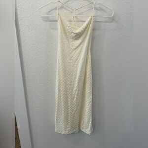 Free people  beach Cream Slip mini Dress xs